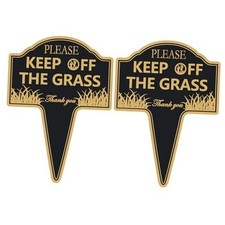 Please Stay off Grass Signs for Yard Keep off the Grass Sign with Stake for 2