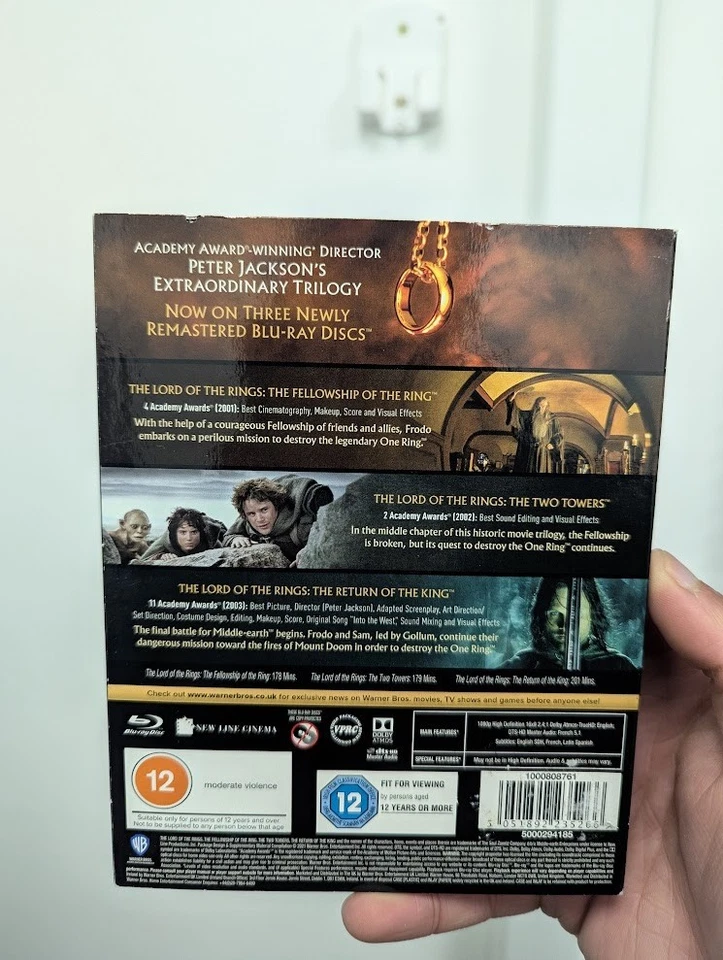 The Lord of the Rings Trilogy BLU-RAY (2021) Includes slip cover - Image 2 of 4