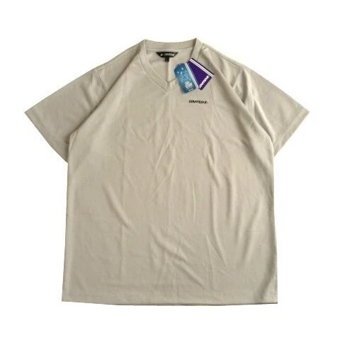 New STARTER Quick Dry V Neck Short Sleeve T Shirt L Men s Gray