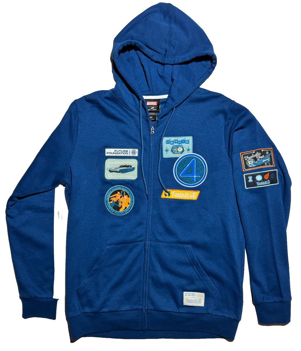 Unisex Marvel The Fantastic Four: First Steps Icon Patches Hoodie