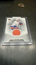 2016-17 Upper Deck Rookie Materials Ryan Pulock RC Jersey Card #RM-RP. rookie card picture