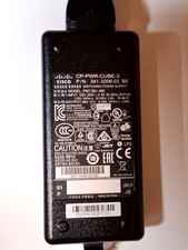 TWO OEM Genuine Cisco 48V 0.38A Power Adapter P/N 341-0206-03 / CP-PWR-CUBE-3