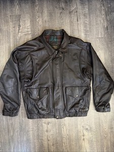Eddie Bauer Leather Bomber Jacket | eBay