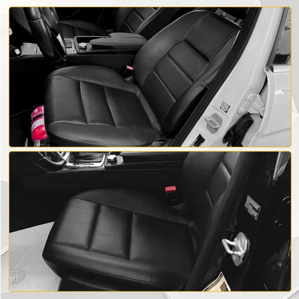 For Mercedes Benz C250 C300 C350 08-14 Driver Bottom Leather Seat Cover Black EA - Image 2 of 4
