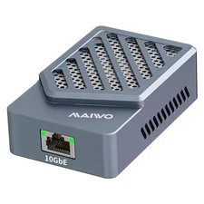 MAWIO 10Gbps RJ45 Ethernet Adapter With Fan For Thunderbolt 3/4/5