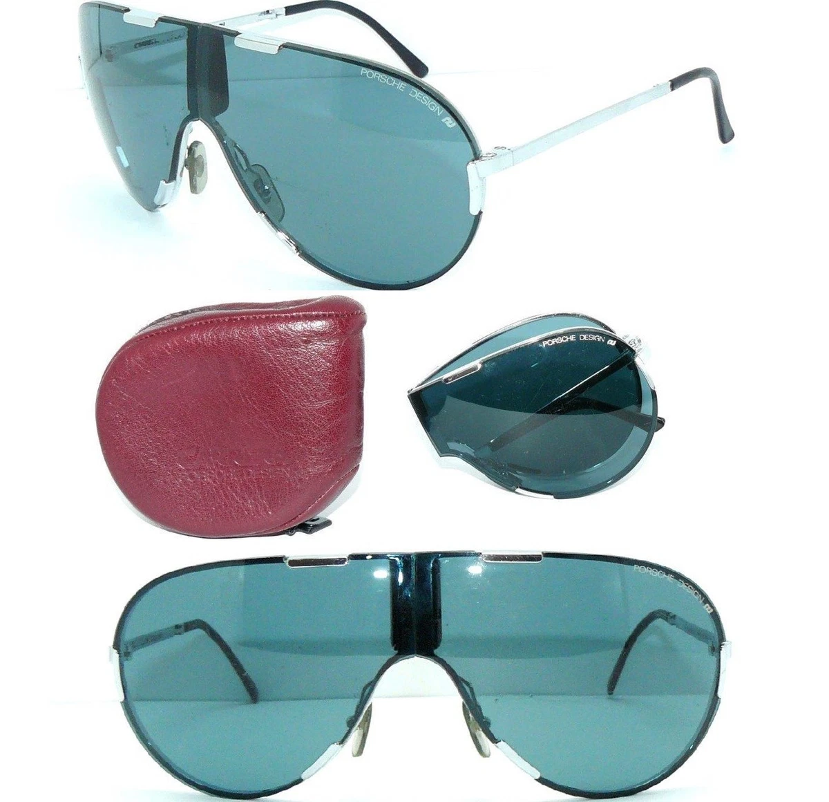 PORSCHE DESIGN SONNENBRILLE 5629 SILBER BLAU KLAPP CARRERA 8480 FOLDING 5622 911