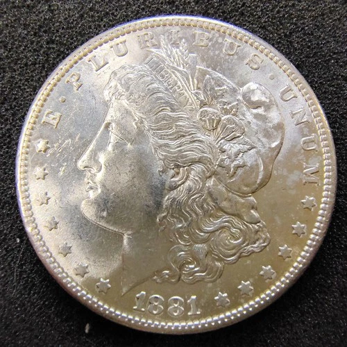 1881-S Morgan Silver $1 Dollar - San Francisco - 90% Silver - Unc. Condition