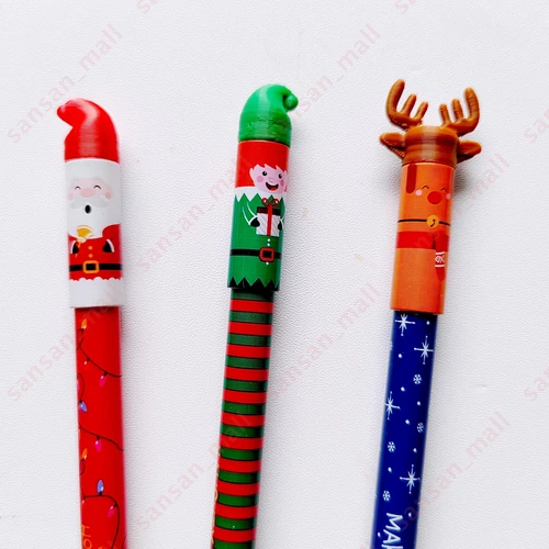 Neu Legami Set Weihnachten mit 3 löschbaren Gelstiften Santa Claus Reindeer Elf - Bild 3 von 16