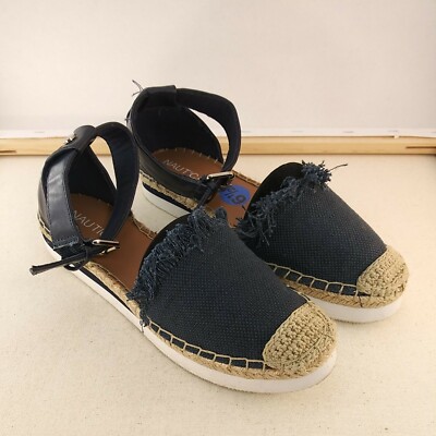 Nautica Women's Shoes Sandals Espadrille Blue Size SKU#07790