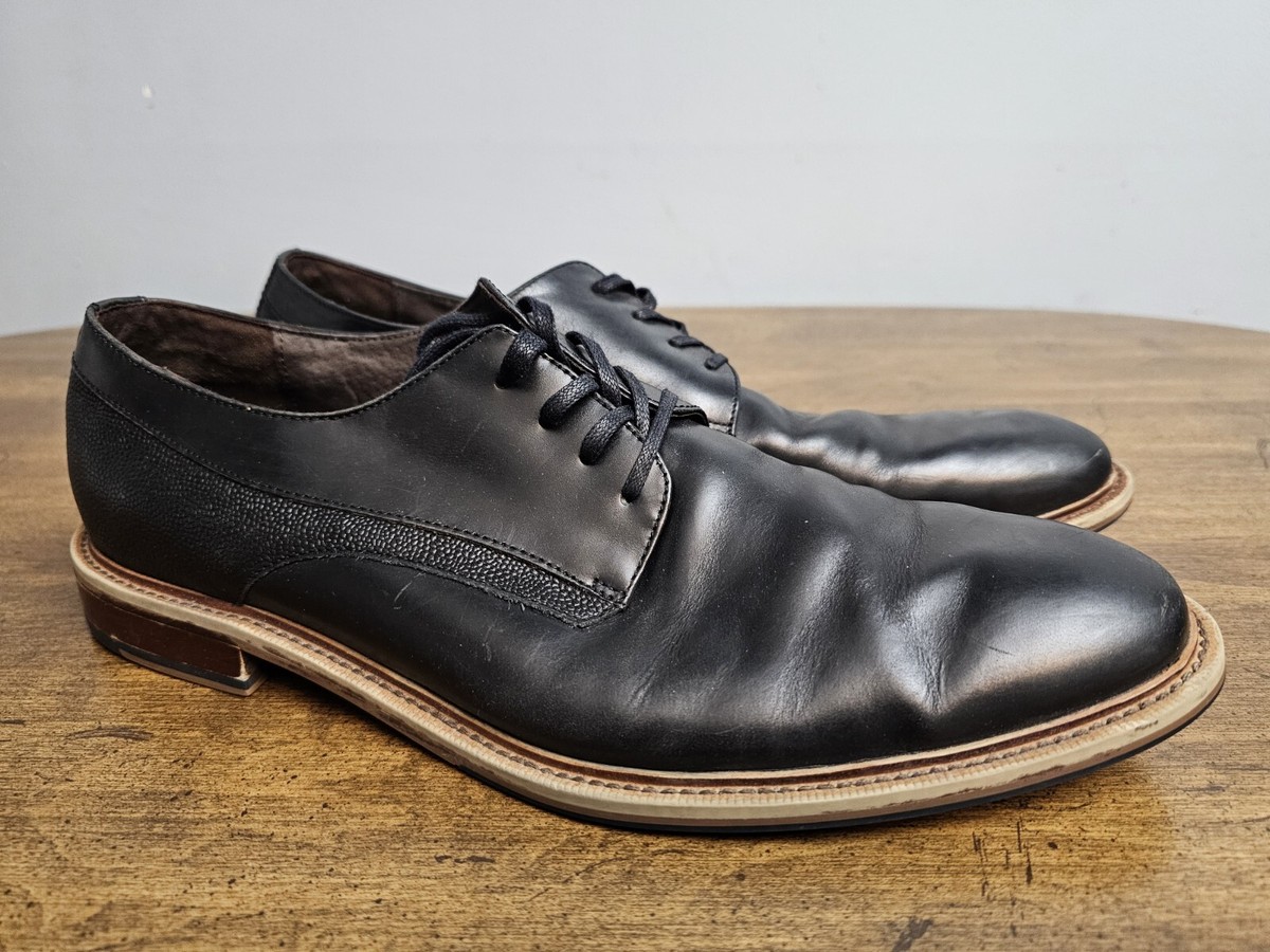 slim fit dress slacks ASTON black oxford shoes main image 1