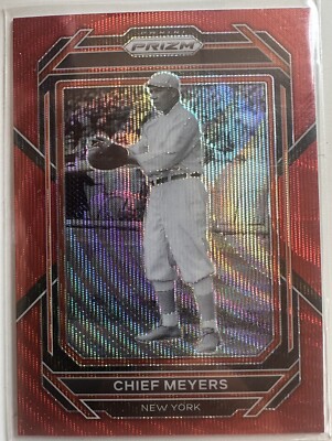2023 Panini Prizm - Ruby Wave Prizm #216 Chief Meyers (RC)