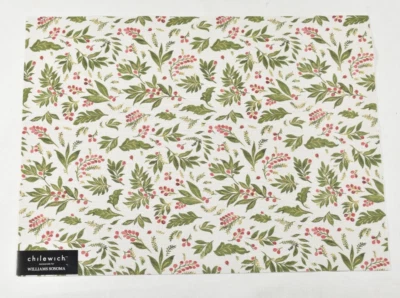 CHILEWICH & WILLIAMS SONOMA Chilewich Williams Sonoma Rectangular Noel Placemats Christmas 13.5x18.5 NEW