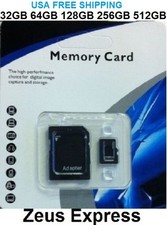 Cheap Smartphone Tablet 32GB 64GB 128GB 256GB 512GB Micro SD Card Samsung iPhone