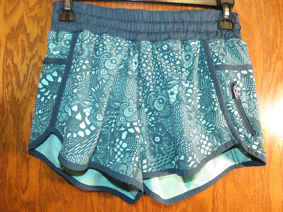 Lululemon 4 Tracker Short Pretty Lace Alberta Lake Bali Breeze EUC! HTF!