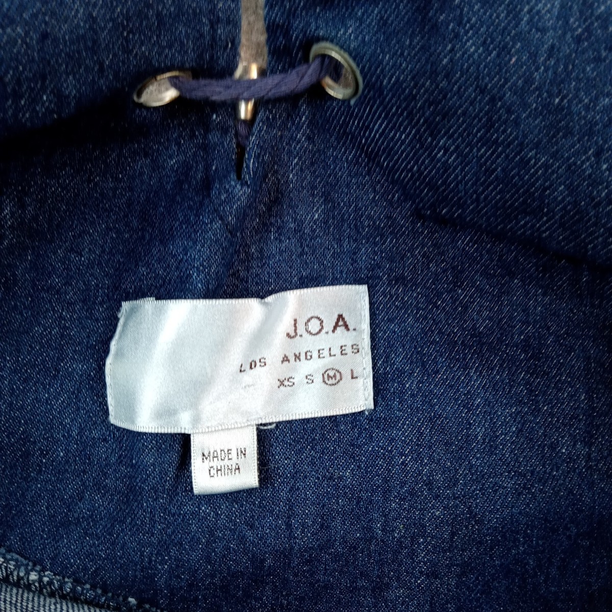 joa denim dress JOA Dress - Denim Dress - Dark Blue Dress - Lace-Up Dress - $71.00