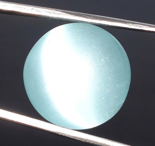 Pietra portafortuna cabochon rotondo cielo cielo blu naturale 17,60 carati certificata B63722 - Foto 8 di 8