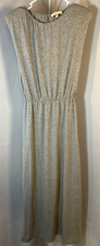 Wayf Womens Cotton Short Sleeve Cut Out Midi Dress Gray Size S v20