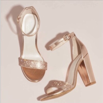 Block Heel Dior Heels Nordstrom Rose Gold Crystal Block Heel Sandals