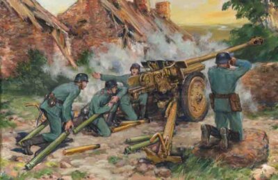 ICM 35801 1/35 7,62 CM Pak 36 (R) With German Crew (4 Zahlen)