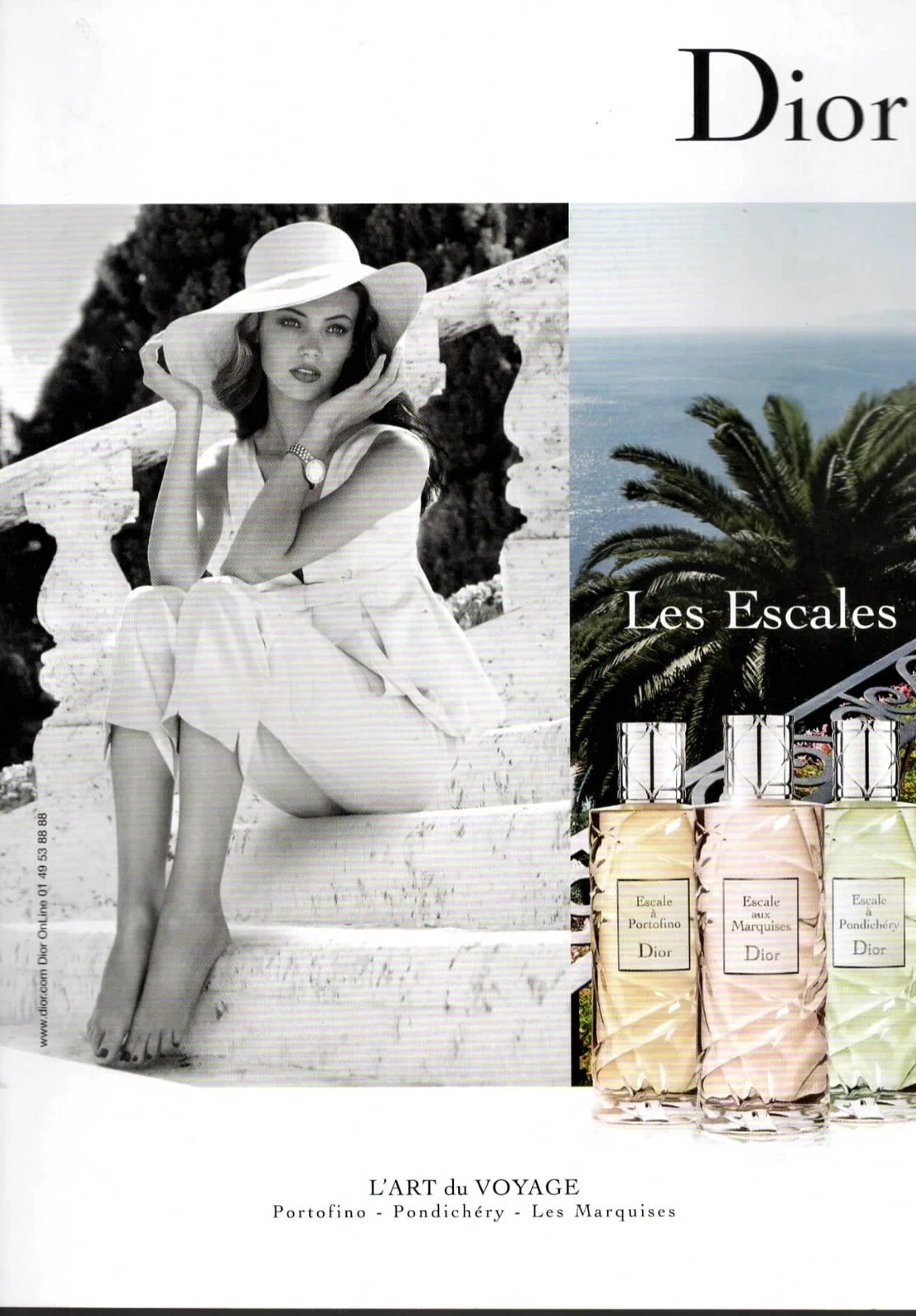 AD PUBLICITE PARFUM PERFUME LES ESCALES CHRISTIAN DIOR