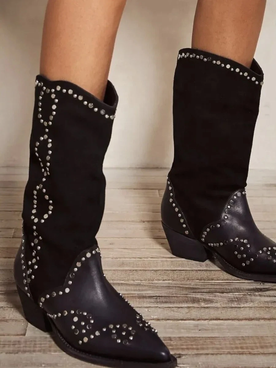 Studded cowboy best sale boots