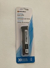 OfficeMax 0.5mm Fine Line HB Lead Refills, 30 Refills