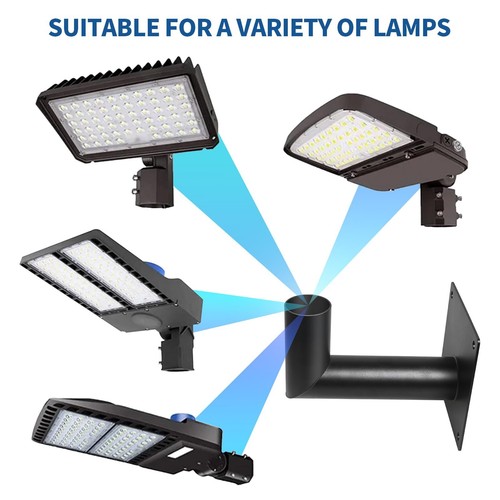 90 Degree Wall Mount Bracket for LED Parking Lot Light L-Shaped Brackets Teno... - Picture 3 of 7