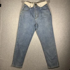 BDG Urban Outfitters Jeans Sz 27 Fold Over Paper Bag High Waist Mom Denim Blue