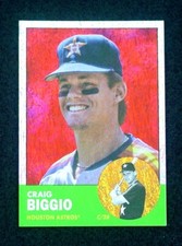 CRAIG BIGGIO - 2022 Topps Archive RED Hot Foil #d/50 SP - Astros #51