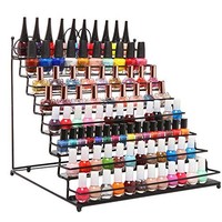 8 Tier Scrollwork Black Metal Nail Polish Rack / Makeup Storage Table Top Displa 8 Tier Scrollwork Black Metal Nail Polish Rack / Makeup Storage Table Top Displa