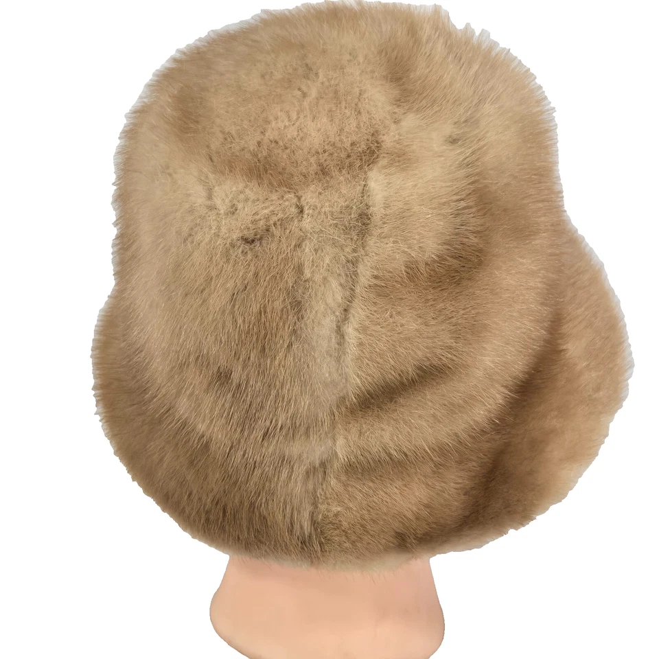 Joy Dorcey норковая шляпа и медведи шляпа коробка женщин 22 США союз сделано бежевый винтажный - Изображение 4 из 4