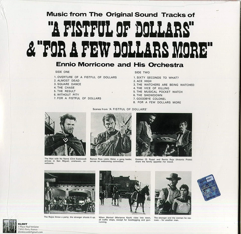ENNIO MORRICONE-A Fistful Of Dollars & For A Few Dollars More-Vinyl Lp-Brand ... - Image 2 of 2