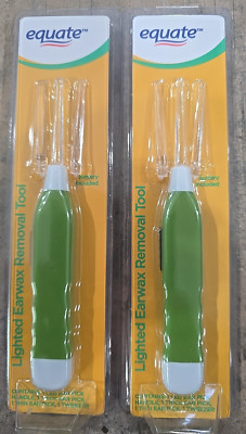 Lighted Ear Wax Cleaning Set Removal Tool LED, Ear Picks Tweezer, 2 pack