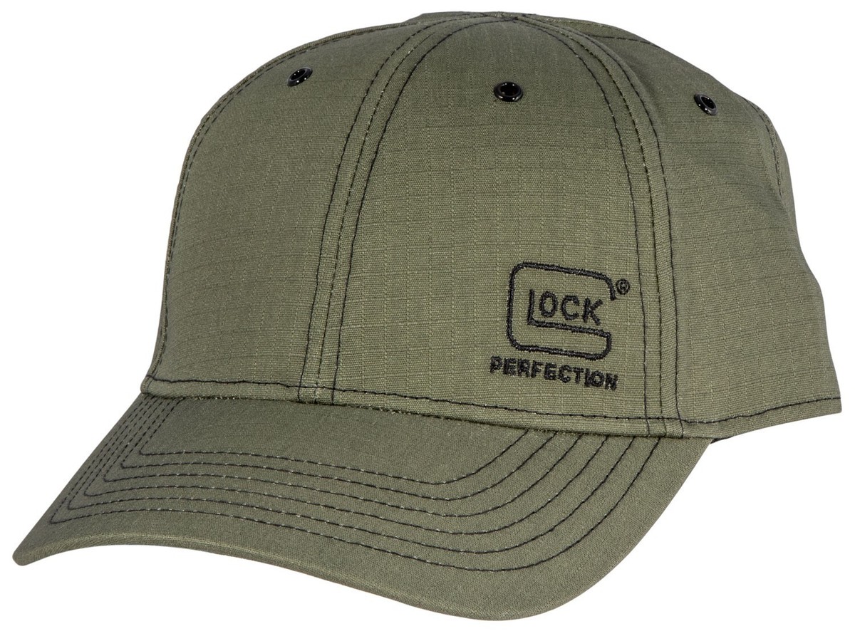 Glock 1986 Ripstop Olive Hat w/Glock Perfection Logo Adjustable
