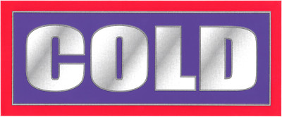 10'' Sticker - Cold VINTAGE 1990s Metallic Logo Alt Nu Heavy Metal Music Gift NEW