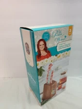 The Pioneer Woman Patchwork Medley 5 Piece Cutlery Prep Set With Wood Block NIB!