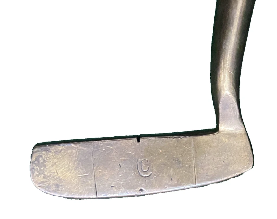Putter Otey Crisman 22H Latón Napa Hoja Derecha Selma ALA Nogal 35" Club Muy Raro Foto 4 de 4