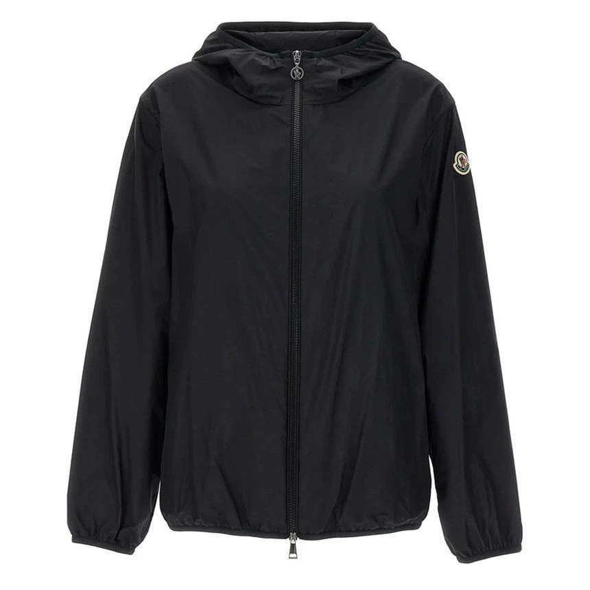 Giacca a vento Moncler 24SS FEGEO logo patch nero 1A001 35 597IC 999