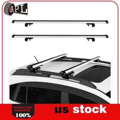 ALUMINIUM UNIVERSAL CROSS BAR 52'' WITH KEY FOR HIGH RAISED ROOF RAILS