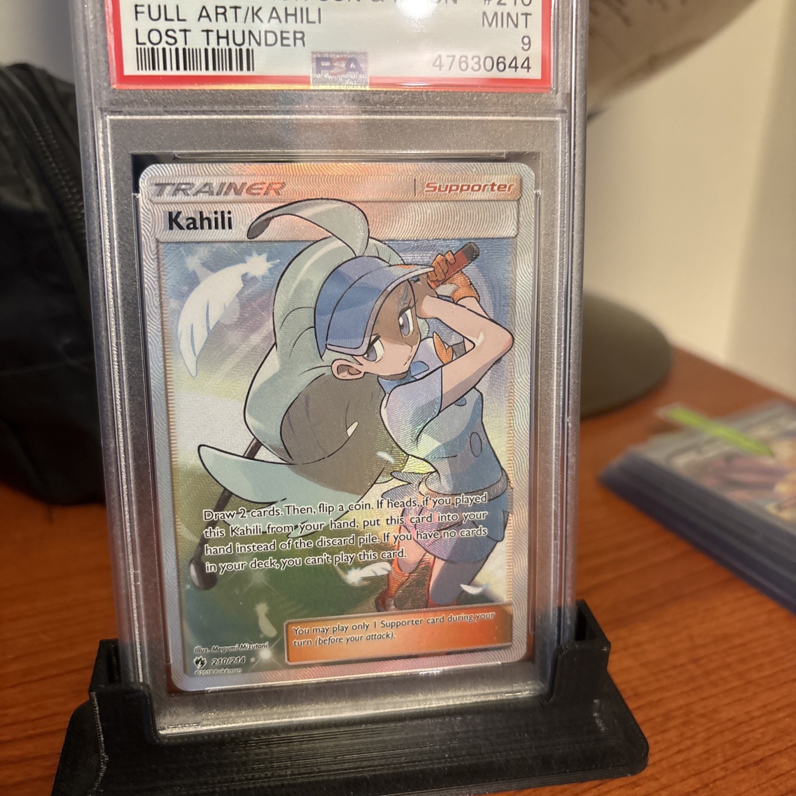 Kahili (Full Art) 210/214 Sm-Lost Thunder Holo PSA 9