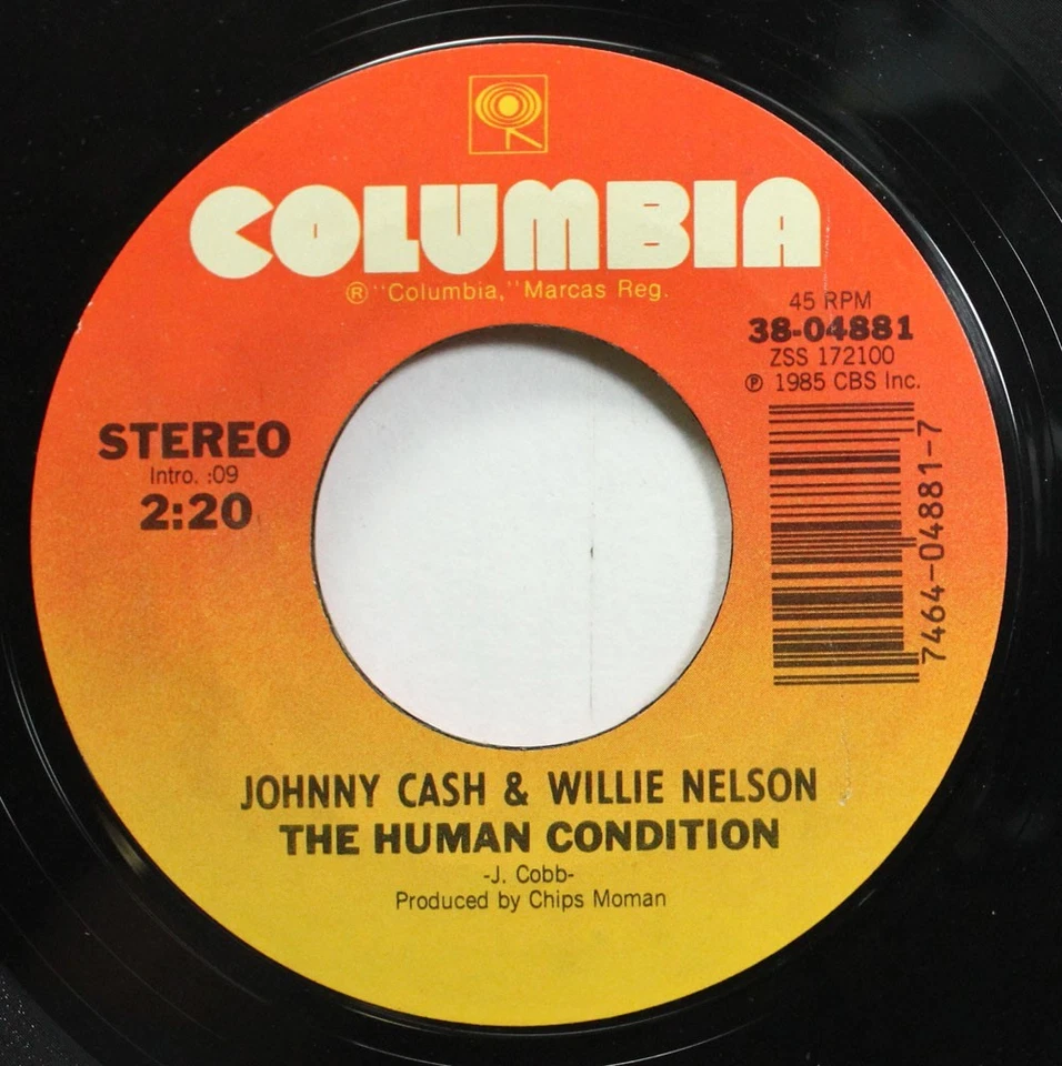 Picture Sleeve 45 Highwaymen - Highwayman / Human Condition (Cash Willie Waylon) - Image 3 of 4