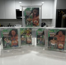 WWF AFA 90 Series 11 1994 Hasbro lot of 5 Green card all 90s except Bart Gunn 85