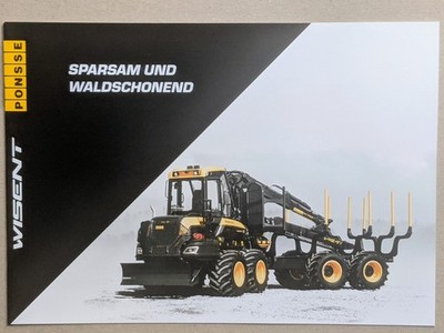 PONSSE WISENT Forwarder Holz Baum Rückezug Forstmaschinen Prospekt Schlepper
