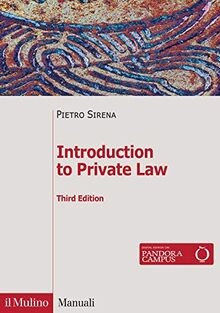 Introduction to private law von Sirena, Pietro | Buch | Zustand gut