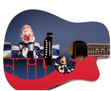 Katy Perry Signed 1/1 Custom Graphics Acoustic Guitar ACOA