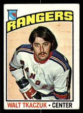1976-77 Topps Walt Tkaczuk #220 - New York Rangers - VG
