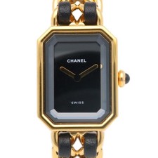 Chanel Première M H0001 Gold Plated 20.0mm Quartz Women's Wristwatch #RKW373