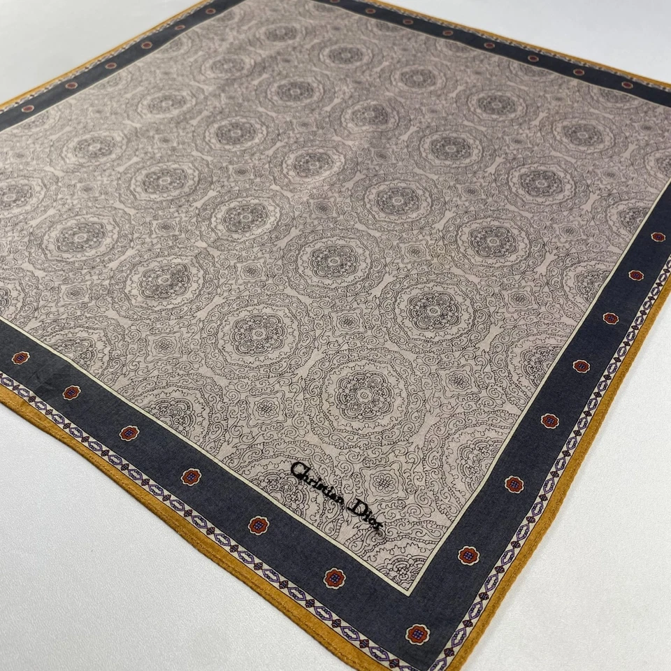 Pañuelo vintage Christian Dior pañuelo pañuelo pañuelo cuadrado de bolsillo Foto 2 de 4