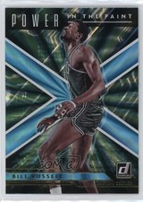 2021 Panini Donruss Power in the Paint Holo Teal Laser Bill Russell #6 HOF 1d4
