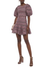 Zimmermann Juniper Contoured Ring Print Linen Mini Size 1 / AU 10